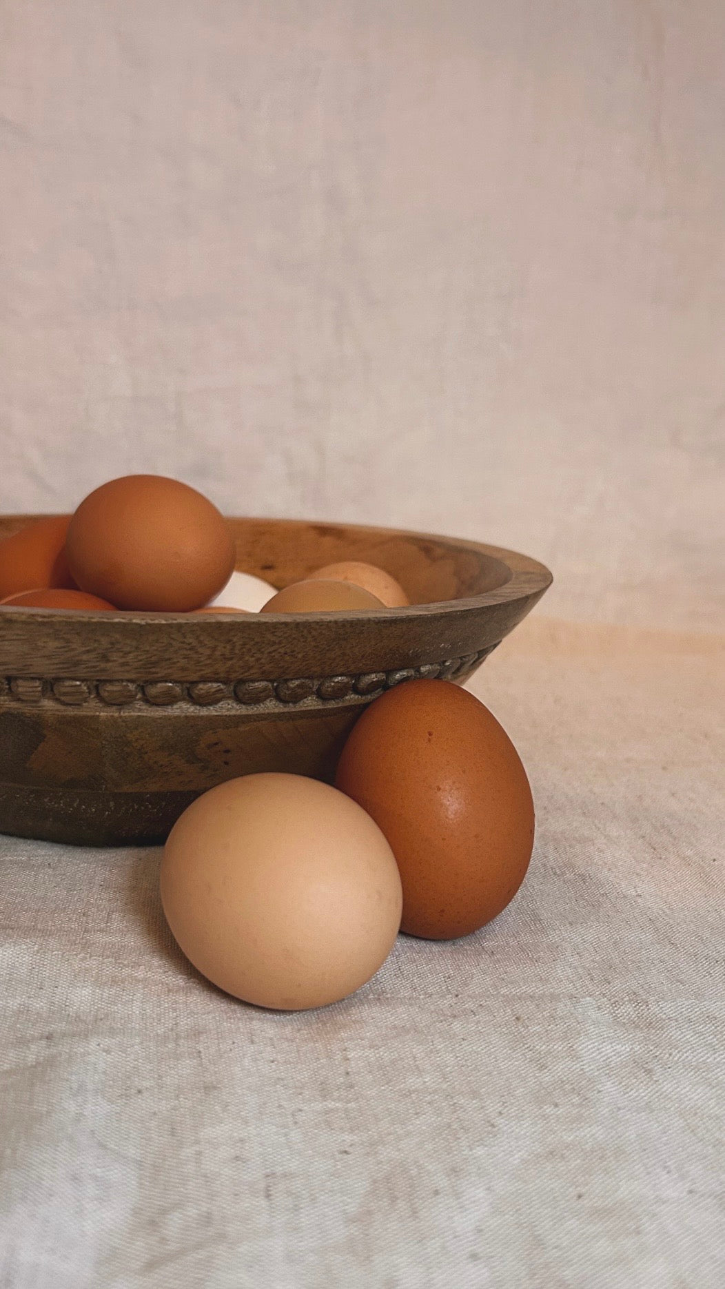Beaded Wood Bowl