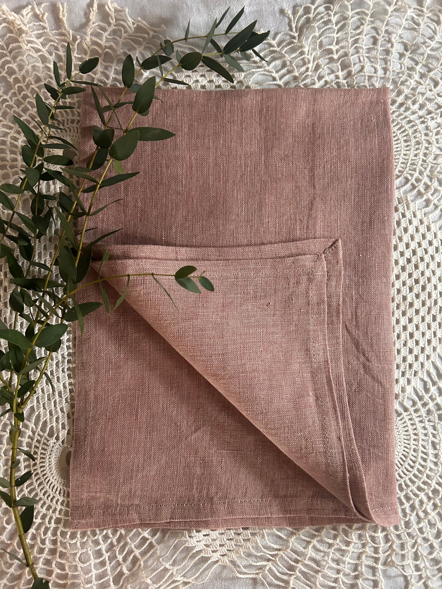 Stone Washed Linen Tea Towel