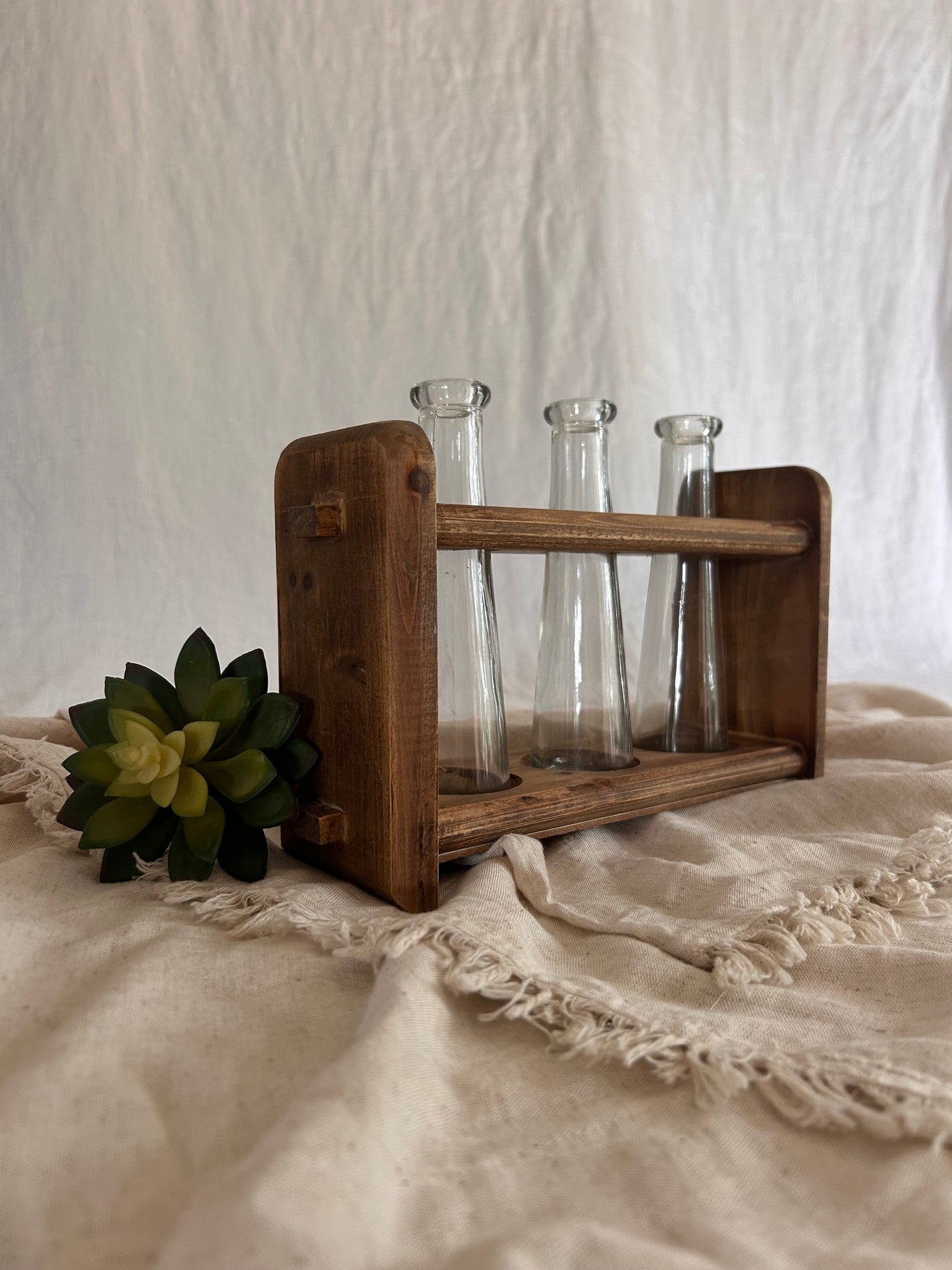 3 Glass Bud Vase
