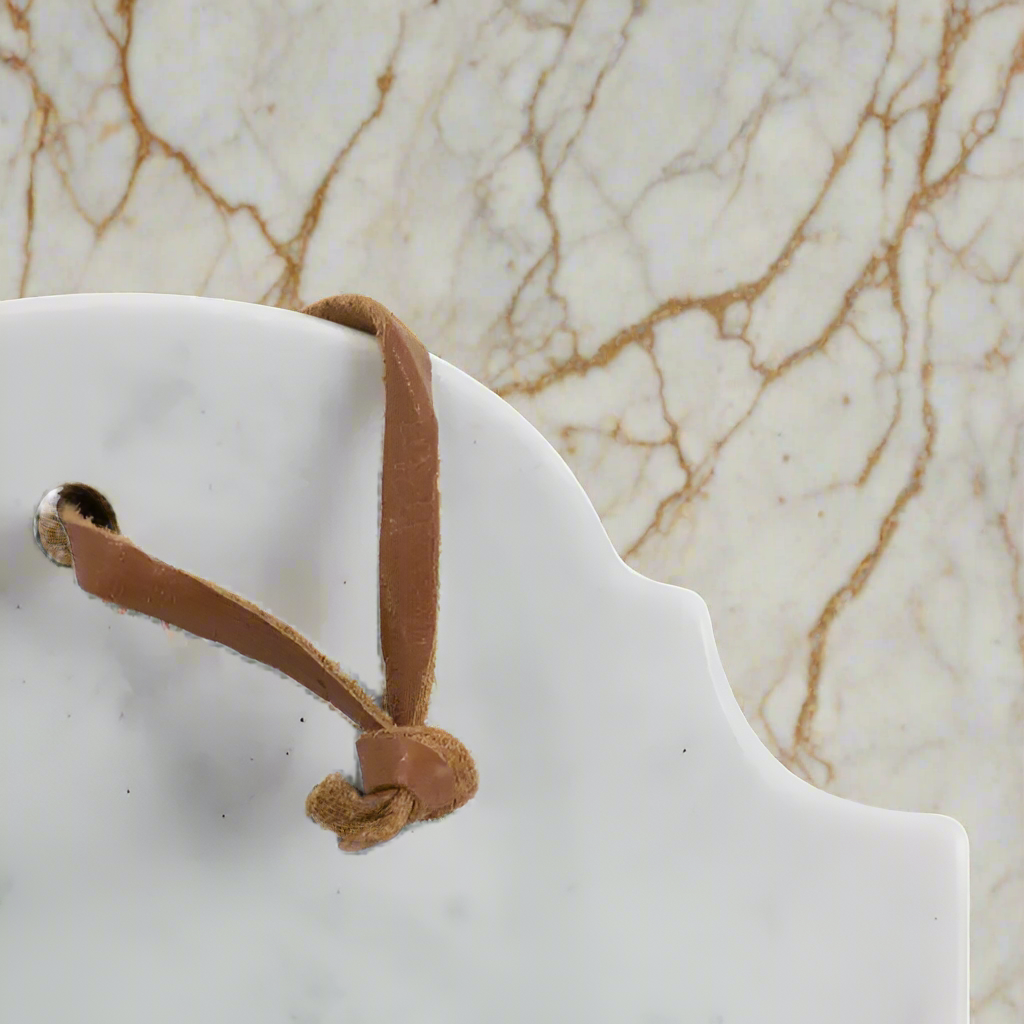 Scalloped Marble Cutting Board