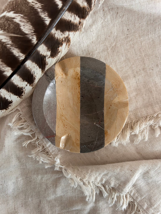 Ash Tray Brown Stripe