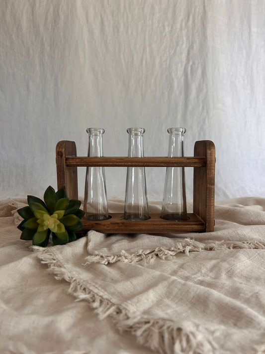 3 Glass Bud Vase